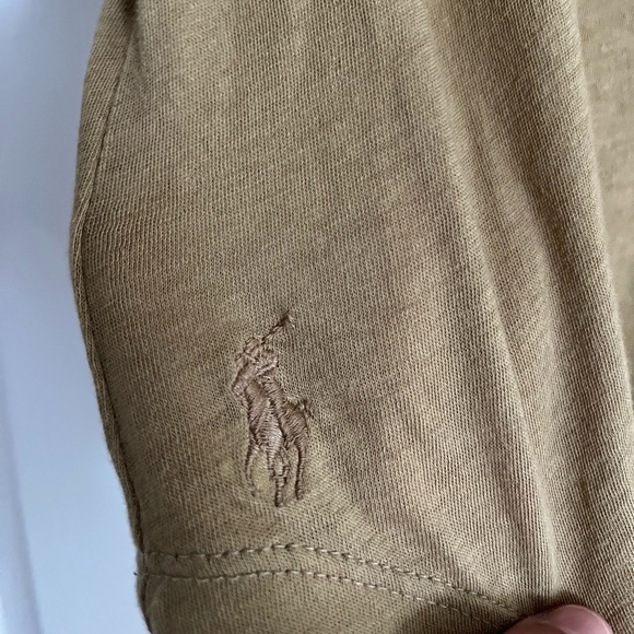 Beige polo Ralph Lauren top. - Picture 4 of 4